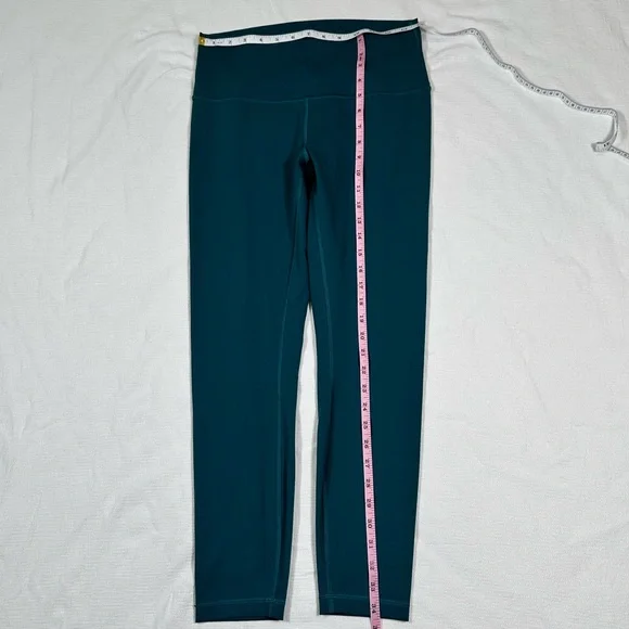 Lululemon Wunder Under SmoothCover High Rise Tight Legging 10 Teal Blue Green - Picture 4 of 5